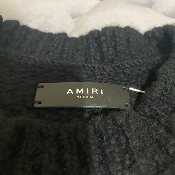 AMIRI Intarsia Lovers Wool Blend Sweater size M - Picture 7 of 8